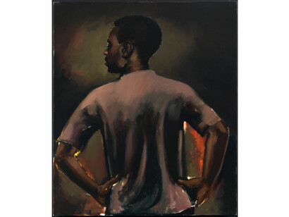 Lynette Yiadom-Boakye, Some Distance From Now, 2013, Oil on canvas, 140 x 120 cm, Private Collection, UK, Courtesy of Corvi-Mora, London and Jack Shainman Gallery, New York