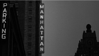 Una scena del film "Manattan" di Woody Allen, 1979