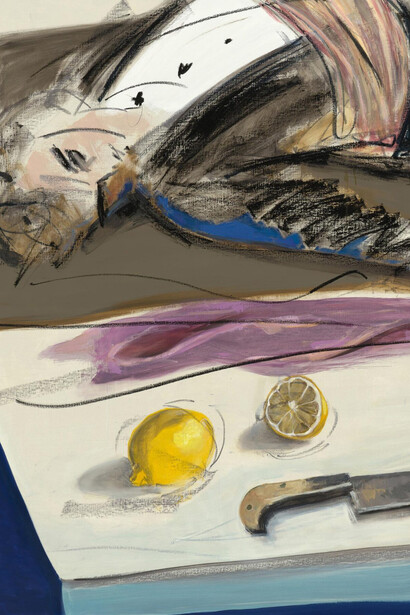 Ella Kruglyanskaya, Lemondrama (big) (detail), 2025. Mit freundlicher genehmigung von Contemporary Fine Arts