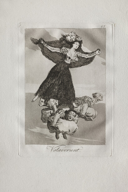 Francisco de Goya, Los caprichos, they have flown, Plate 61, 1799. Courtesy of the Cleveland Museum of Art