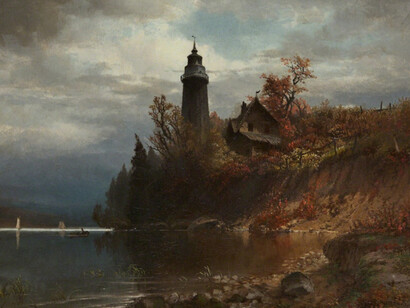 George Herbert McCord, River Landscape, 1872. Courtesy of Questroyal Fine Art