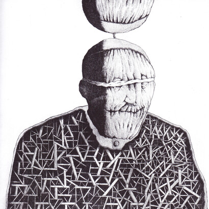 Peter Rapp, 'Lead us not into temptation', Etching