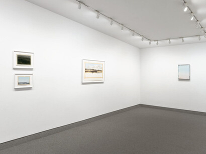 Sylvia Plimack Mangold, Tape, 1975–1986, exhibition view. Courtesy of Krakow Witkin Gallery