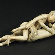 Intimate Worlds Ivory okimono of copulating couple, China, late 19th century © Science Museum-Science & Society Picture Library