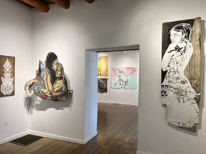 Swoon, Into the forest, exhibition view. Courtesy of Turner Caroll