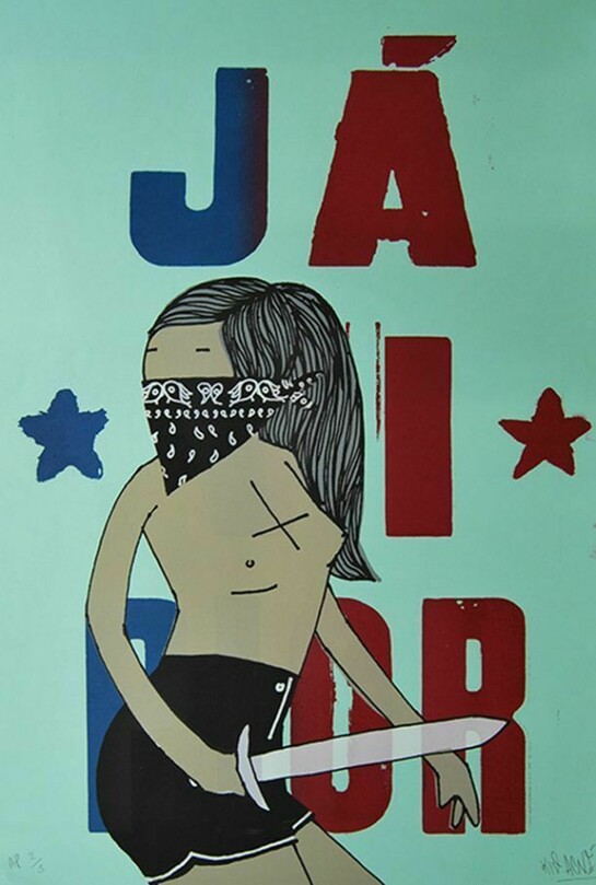 Kid Acne “Ja Vi Pior”, Silk screen, 19″ x 26″, Limited Edition of 75