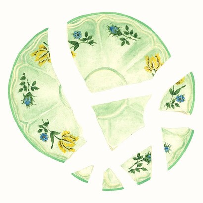 Lucy Beecher Nelson, Corsage (Shattered plate), 2026. Courtesy of Gallery Naga