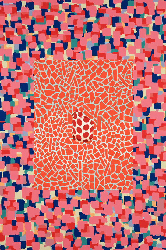 Jim Richard, Modern Emblem, 2014, oil on linen, 61 x 47 inches