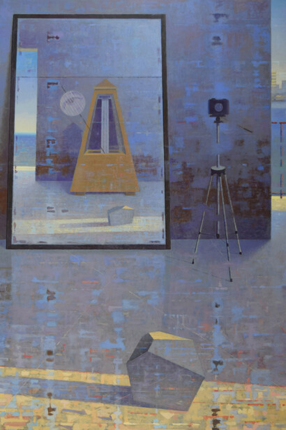 Giuseppe Modica, Atelier con Dürer e Man Ray (dettaglio), 2015. Cortesia del Mattatoio di Testaccio
