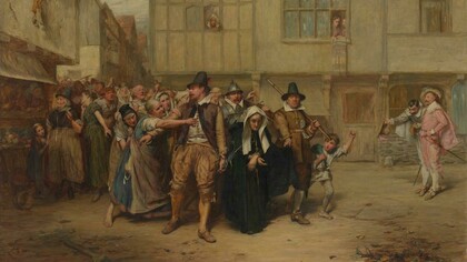 «Arresto por brujería» (1866), John Pettie