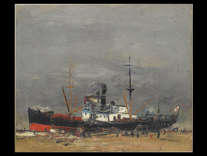 Yuzo Saeki, Steamboat, ca. 1926, Nakanoshima Museum of Art, Osaka 