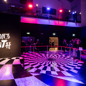 Tim Burton’s labyrinth, vista della mostra. Per gentile concessione della Letsgo Company