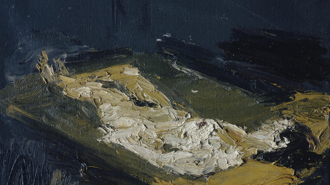 Frank Auerbach, E.O.W. Nude Lying on her Back, 1959 © Frank Auerbach, courtesy Marlborough Fine Art