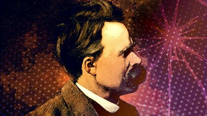 Ilustración del filosofo alemán Friedrich Nietzsche