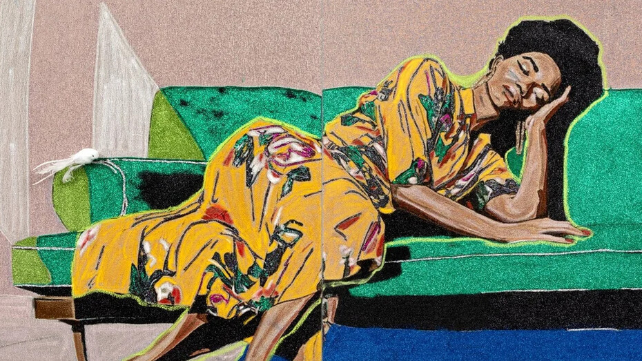 Akea Brionne, Where the body lands (detail), 2025. Courtesy of Lyles & King 