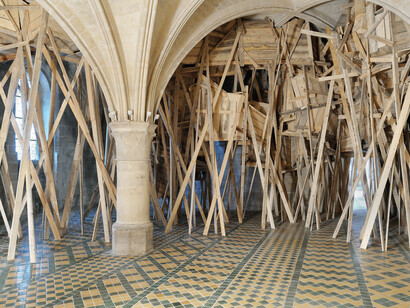 Le buisson maudit, 2013, Abbaye de Maubuisson, Saint‐Ouen‐l’Aumône, Crédit photo: Catherine Brossais