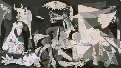Pablo Picasso; «Guernica», 1937, Museo Nacional Centro de Arte Reina Sofía, España (detalle)