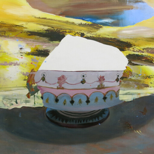 Judith Simonian, Snow Cone, 2014, Acrylic on canvas
46h x 64w in.