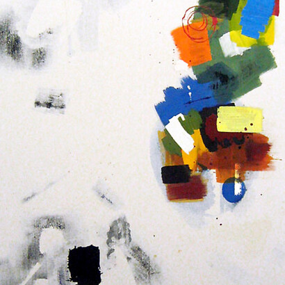 ...Painting Not Yet Titled..., acrylic on raw canvas  203x168 cm, 2007  