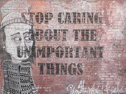 Miranda Donovan, Laugh, 2015, Acrylic, Auto Paints & Mixed Media on Cardboard