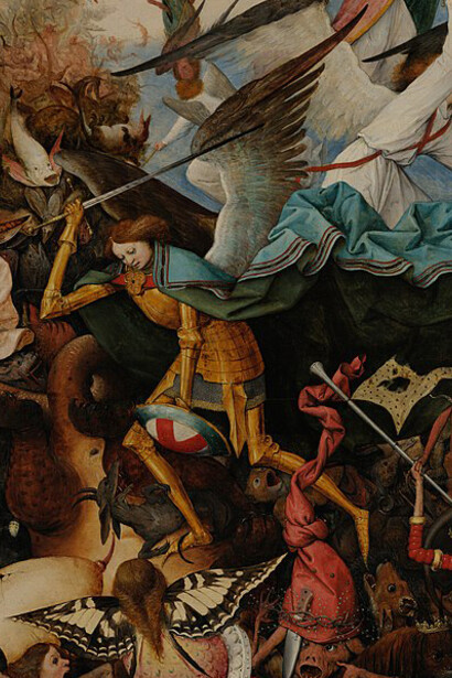Pieter Bruegel il Vecchio, La caduta degli angeli ribelli, particolare