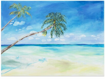 Karen Kilimnik,
the beach + the sea, 2023,
Acrylic on canvas,
100 × 137.2 × 3.8 cm,
39 3/8 × 54 × 1 1/2 inches
© Karen Kilimnik.
Courtesy the artist, Sprüth Magers and Galerie Eva
Presenhuber.
Photo: Christopher Burke Studio/ShootArt