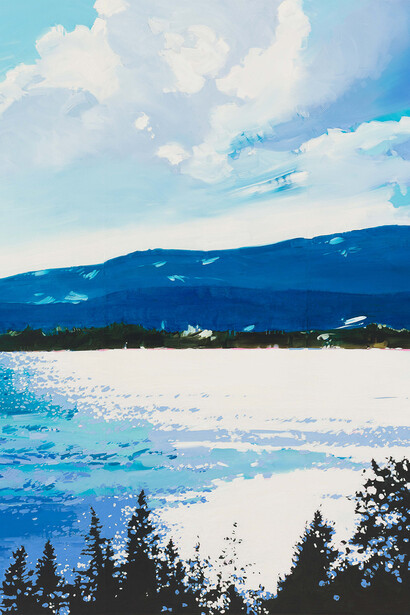 Isca Greenfield-Sanders, Cut from a dream, artwork in exhibition. Courtesy of Berggruen Gallery