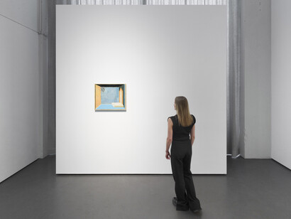 Matthias Weischer. Viewing room presentation, exhibition view. Courtesy of Galerie Judin