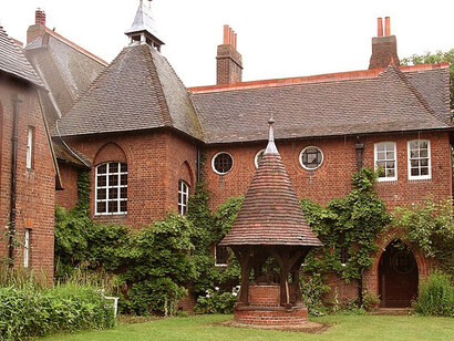 The Red House, situated in Bexleyheath, the house was envisioned as a space where beauty and utility coexisted, with every detail crafted to reflect Morris's philosophy of meaningful design, London, England