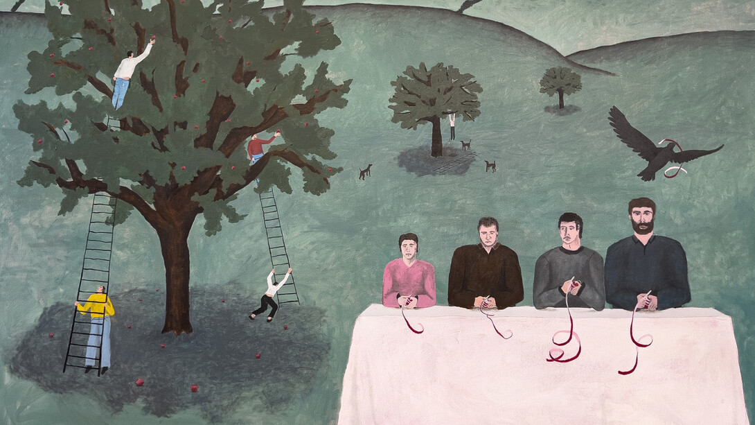 William Schaeuble, Apple peelers, 2024. Courtesy of Anna Zorina Gallery 
