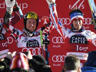 Podio Slalom Gigante Val Gardena