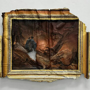 Julio Anaya, After Caspar David Friedrich, Two men contemplating the moon, 2024. Cortesía de ADN Gallería