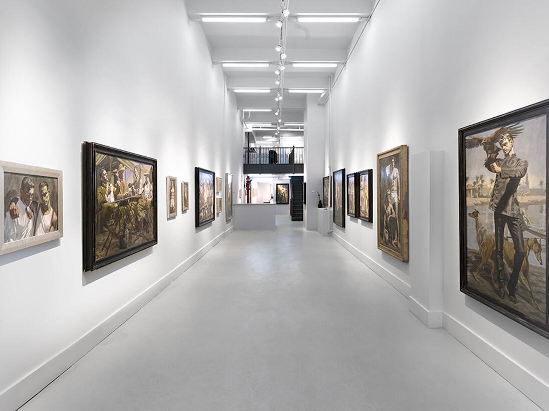 Mark Beard | Bruce Sargeant (1898-1938): Parlor, Gymnasium, and Field. Exhibition view.Courtesy of ClampArt