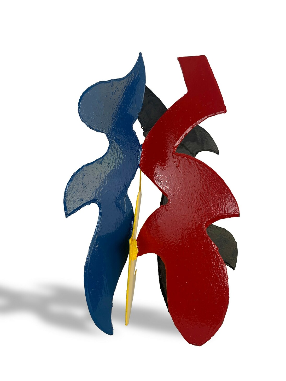 David Hayes, Quatre, polychrome welded steel, 19x11x10 in