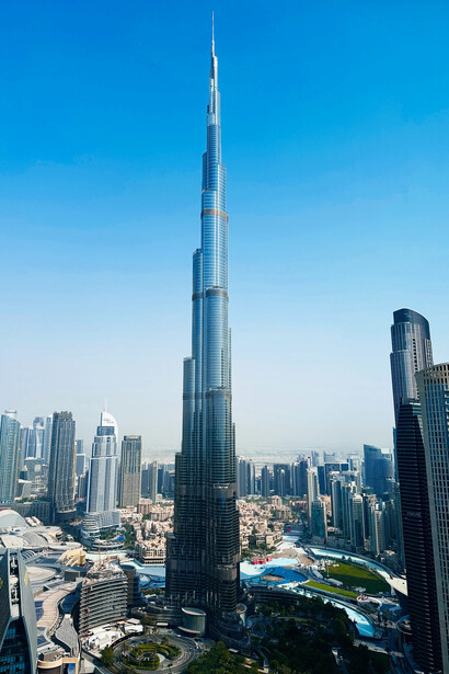 Dubai, United Arab Emirates, stunning skyline with the Burj Khalifa