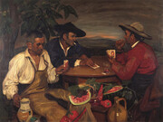 Mary Cameron (1865-1921), Les Joueurs, 1907, Oil on canvas, 121.9 x 163.8 cm, City of Edinburgh Council:
Presented by the Scottish Modern Arts Association 1964
