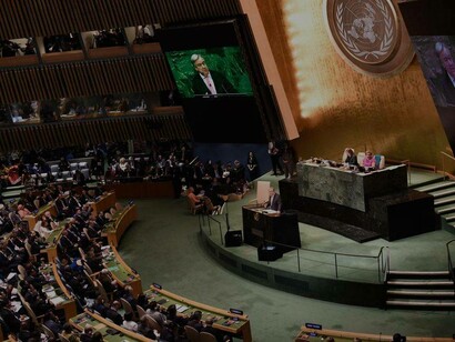 Líderes reunidos na Assembleia Geral da ONU