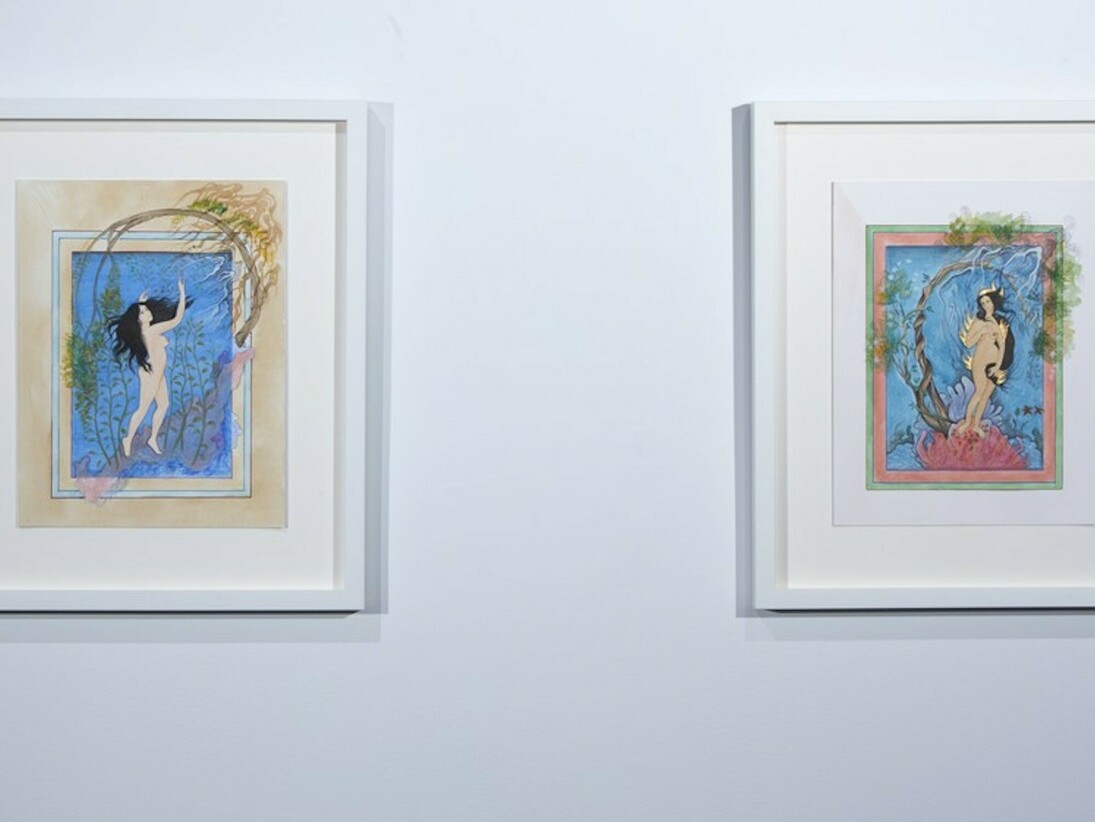 Hiba Schahbaz. Self Portraits, Exhibition view. Courtesy of Project For Empty Space