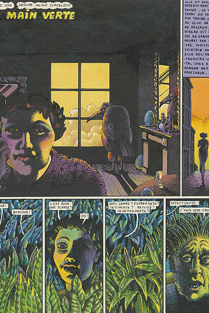 Nicole Claveloux, La main verte, 1976. Cortesía del Centre Pompidou 