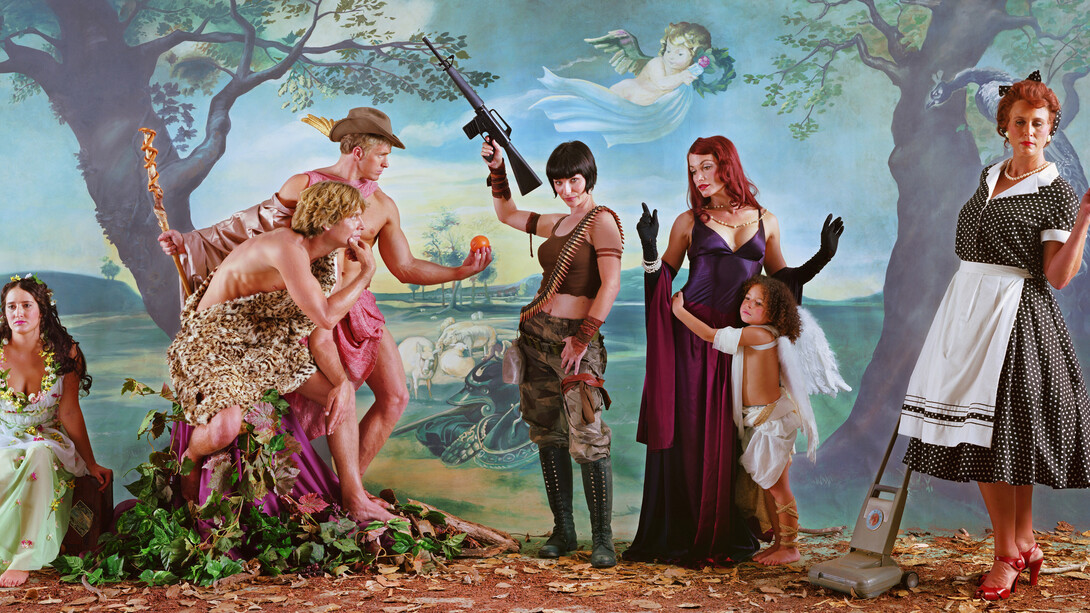 Eleanor Antin Judgement of Paris (after Rubens), 2007, from "Helen's Odyssey"
© Eleanor Antin. Courtesy the artist and Ronald Feldman Gallery, New York
