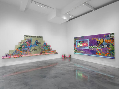 Patrick Martinez, Left in ruins, exhibition view. Courtesy of Charlie James Gallery