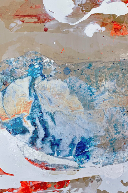 Janet Filomeno, Studies for seas of fire. Sun and Sea no.5. Courtesy of Walter Wickiser Gallery