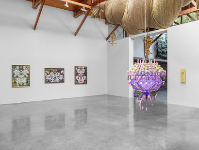 Haegue Yang, Abstracciones arcanas, vista de exhibición. Cortesía de kurimanzutto