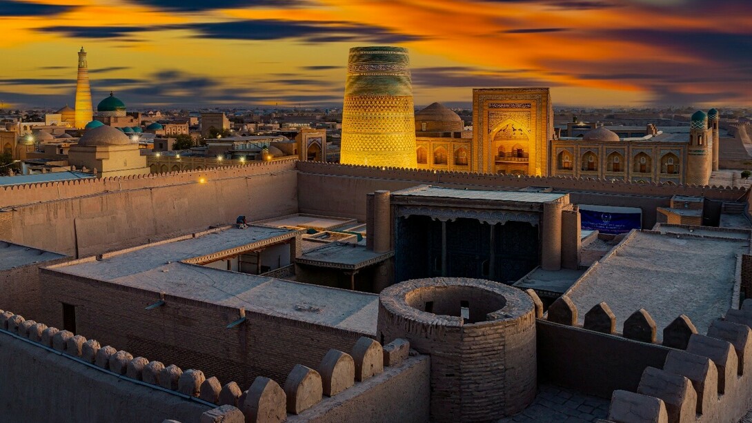 Uzbekistan at sunset