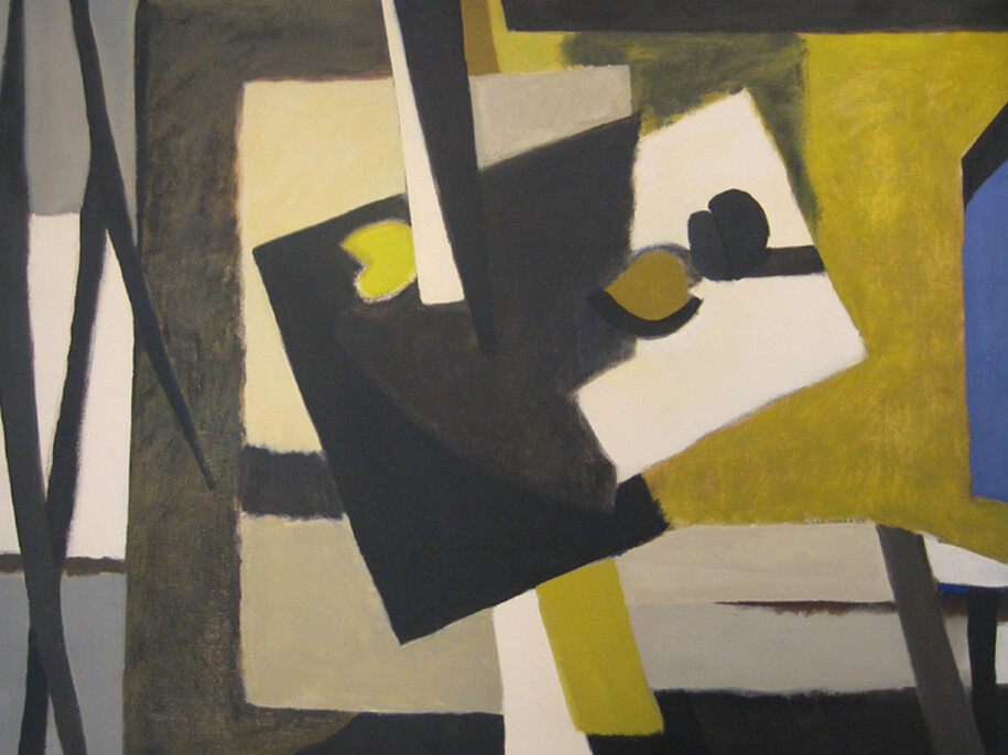 Lionel Gilbert Blue on the Side c.1965 41x50inches oil on canvas