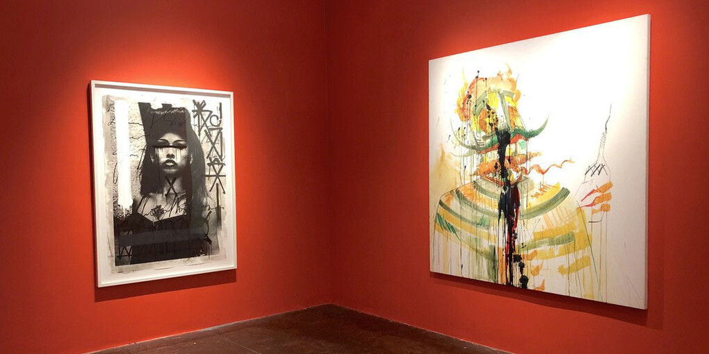 Retna : Mano A Mano, exhibiiton view. Courtesy of New Image Art