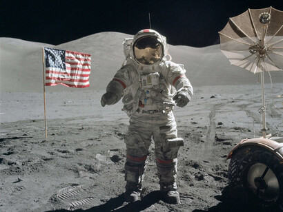 Neil Armstrong en la Luna el 21 de julio de 1969