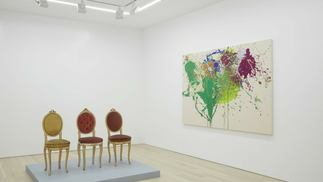John M Armleder, Exhibition view. Courtesy of Almine Rech Gallery
