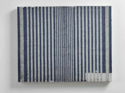 Jessica Mein, obra doze, 2013, acrylic medium on hemp and wood, 27.16 x 21.7 x 1.5 in. / 69 x 55 x 4 cm