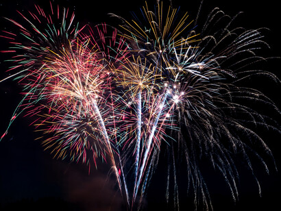 Fuegos artificiales por el fin de año